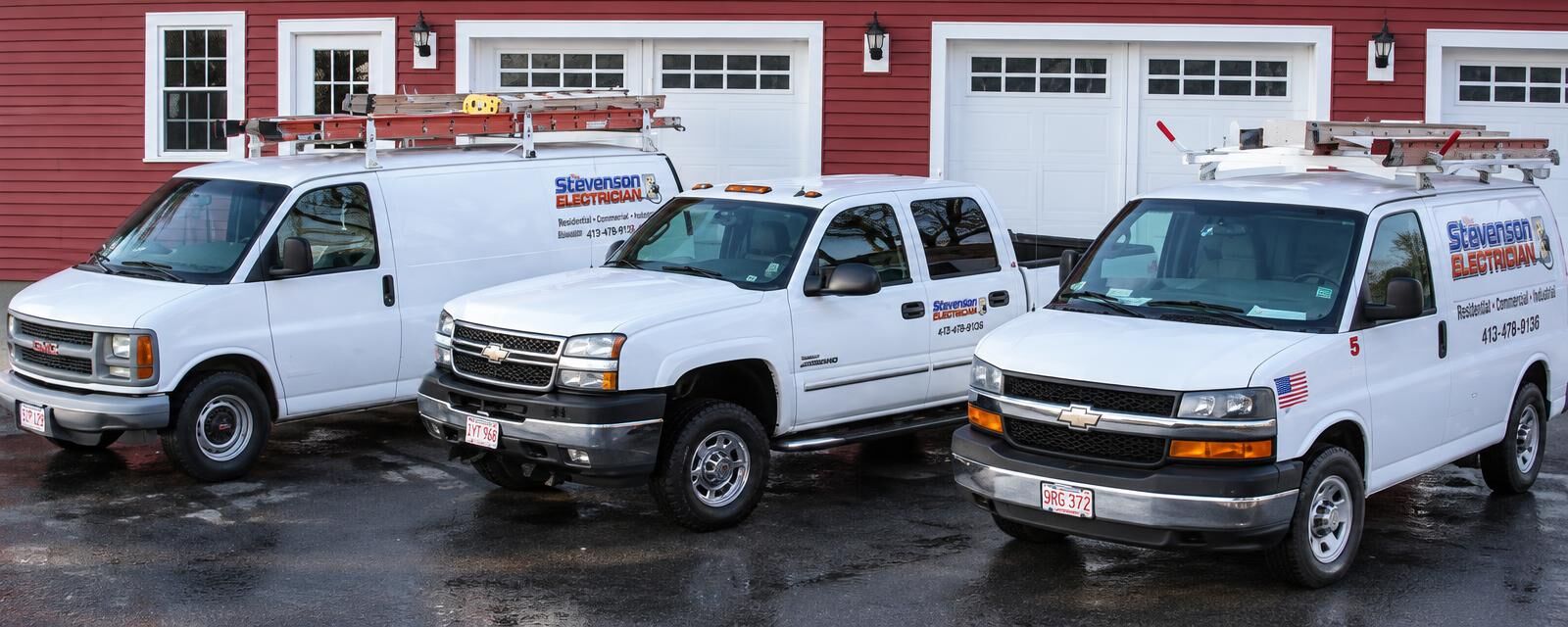 Ron Stevenson Electrician work trucks