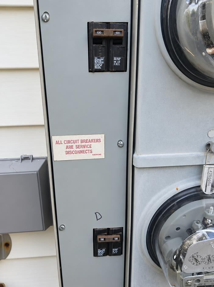 Ron Stevenson Electrician service disconnect and meter installation